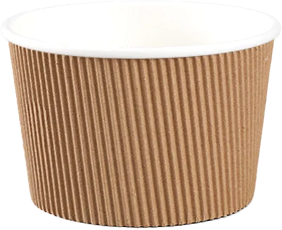 Corrugated Bowl 2207ml · Round Kraft Deli Bowls (lids) · product image